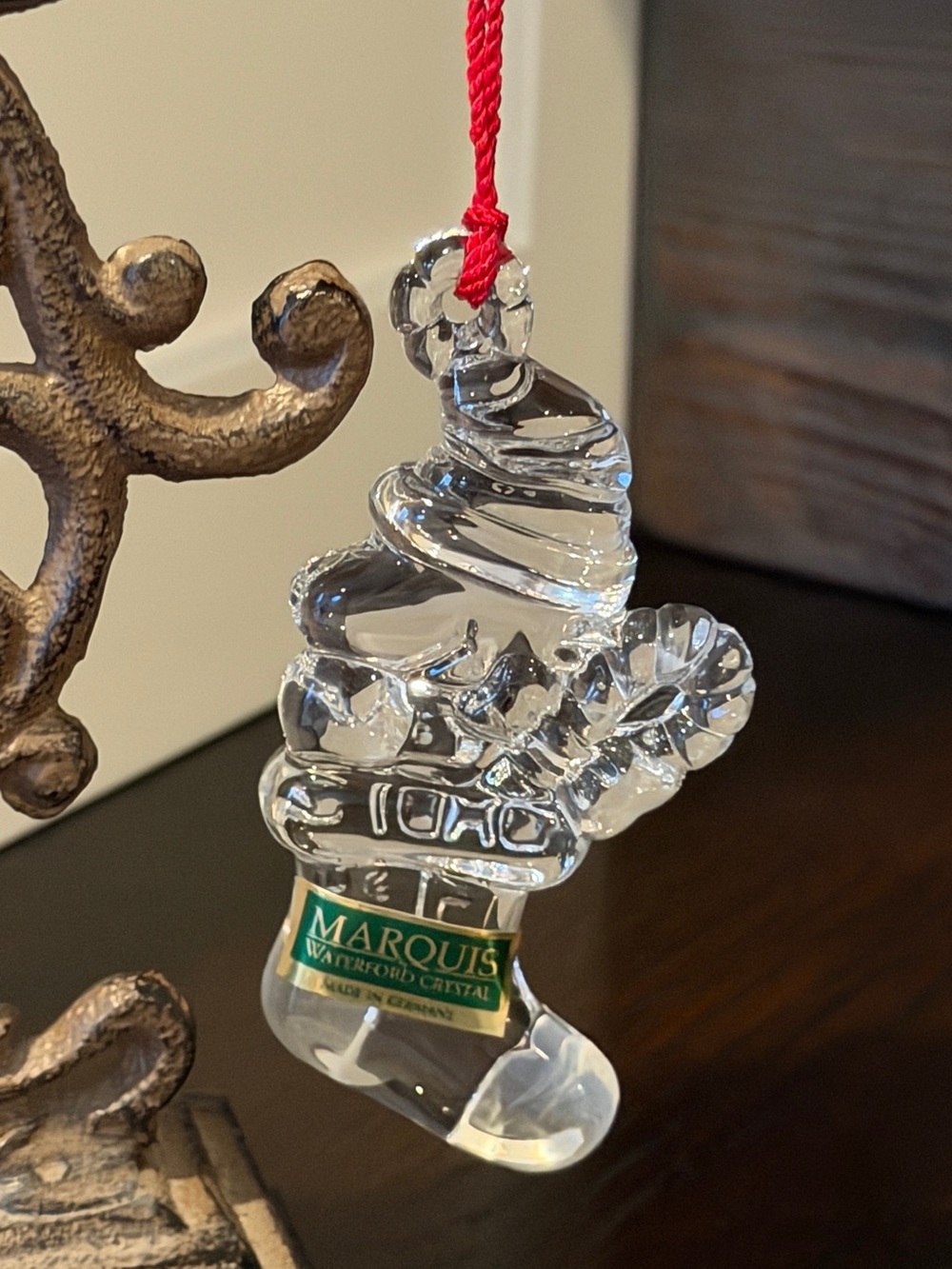 Marquis by Waterford Crystal 2000 Peanuts "Woodstock" Baby's 1st Christmas Ornam